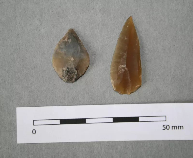 Leaf arrowheads from Stainton West