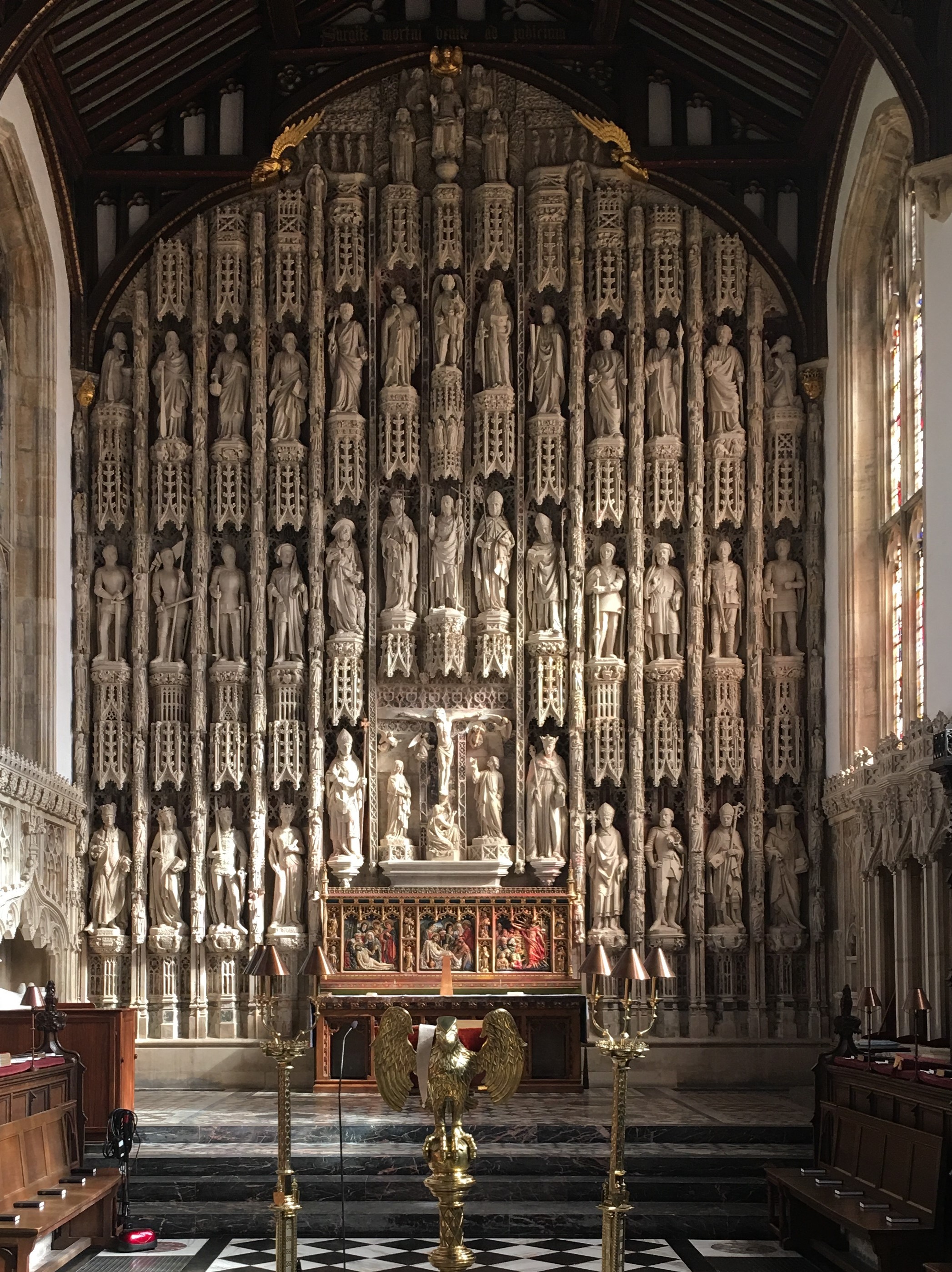 IMage of the All Souls college's reredos 
