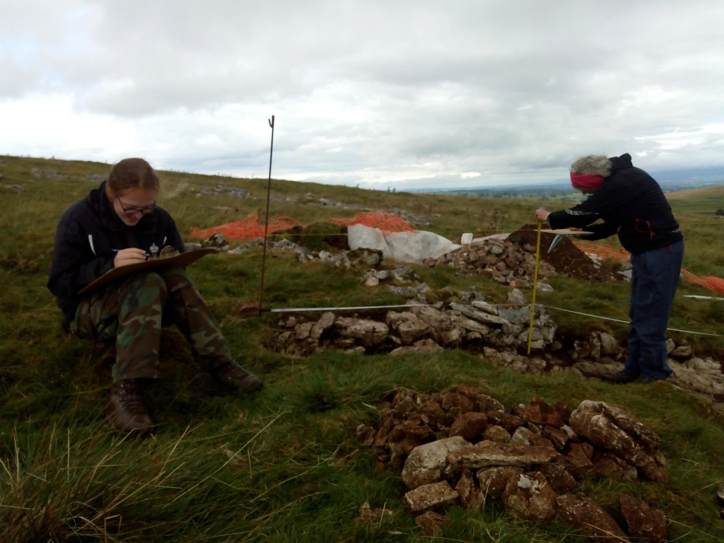 Cecelia and Carol stand up to the elements.