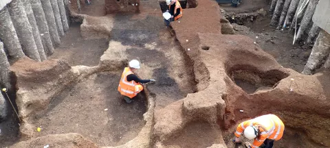 Excavation at Frewin Hall