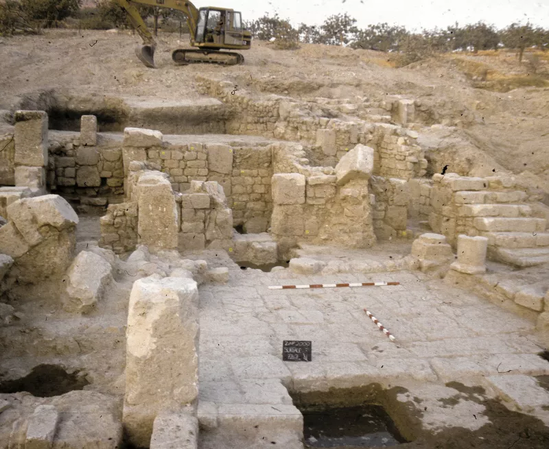 View of a courtyard house in Zeugma