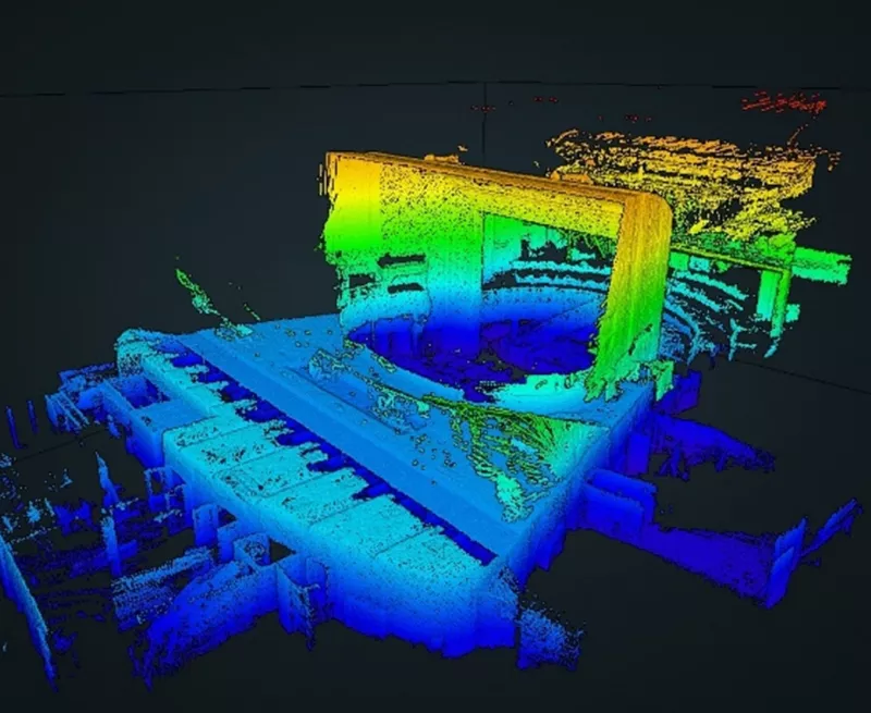 Laser scan view of the Dudley hippodrome