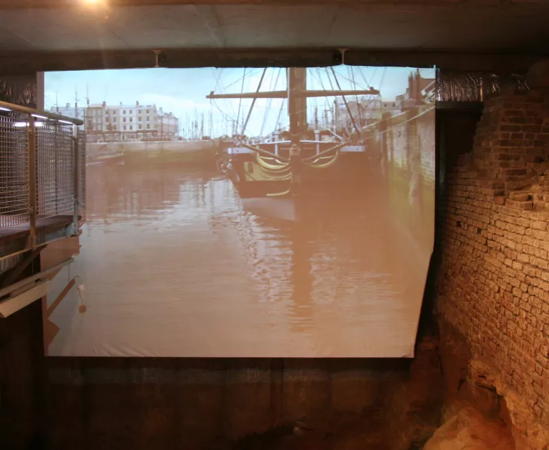 The historic docks and the museum 