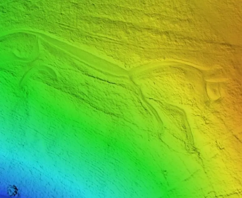 Digital Elevation Model of the Uffington White Horse