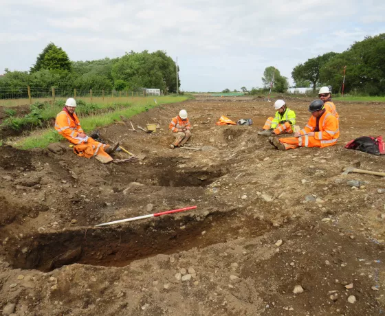 Archaeologists working at Caernarfon