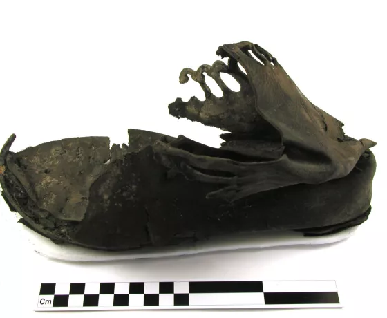A shoe from the Roman period found during the excavations at Carlisle