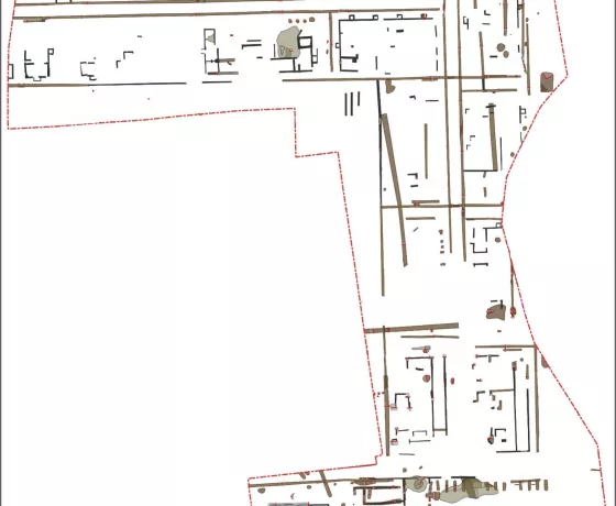 Weeley Barracks was once home to more than 4,000 soldiers and their families, and covered 24.3ha. This plan of the excavations shows a 3.5ha snapshot of the complex.