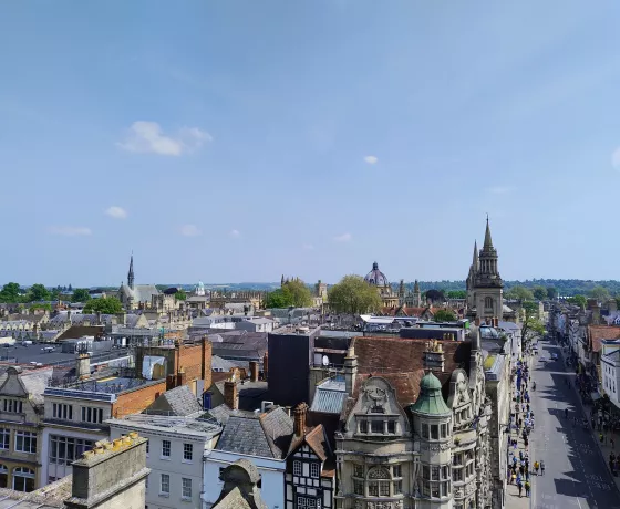 A view over Oxford from Carfax Tower